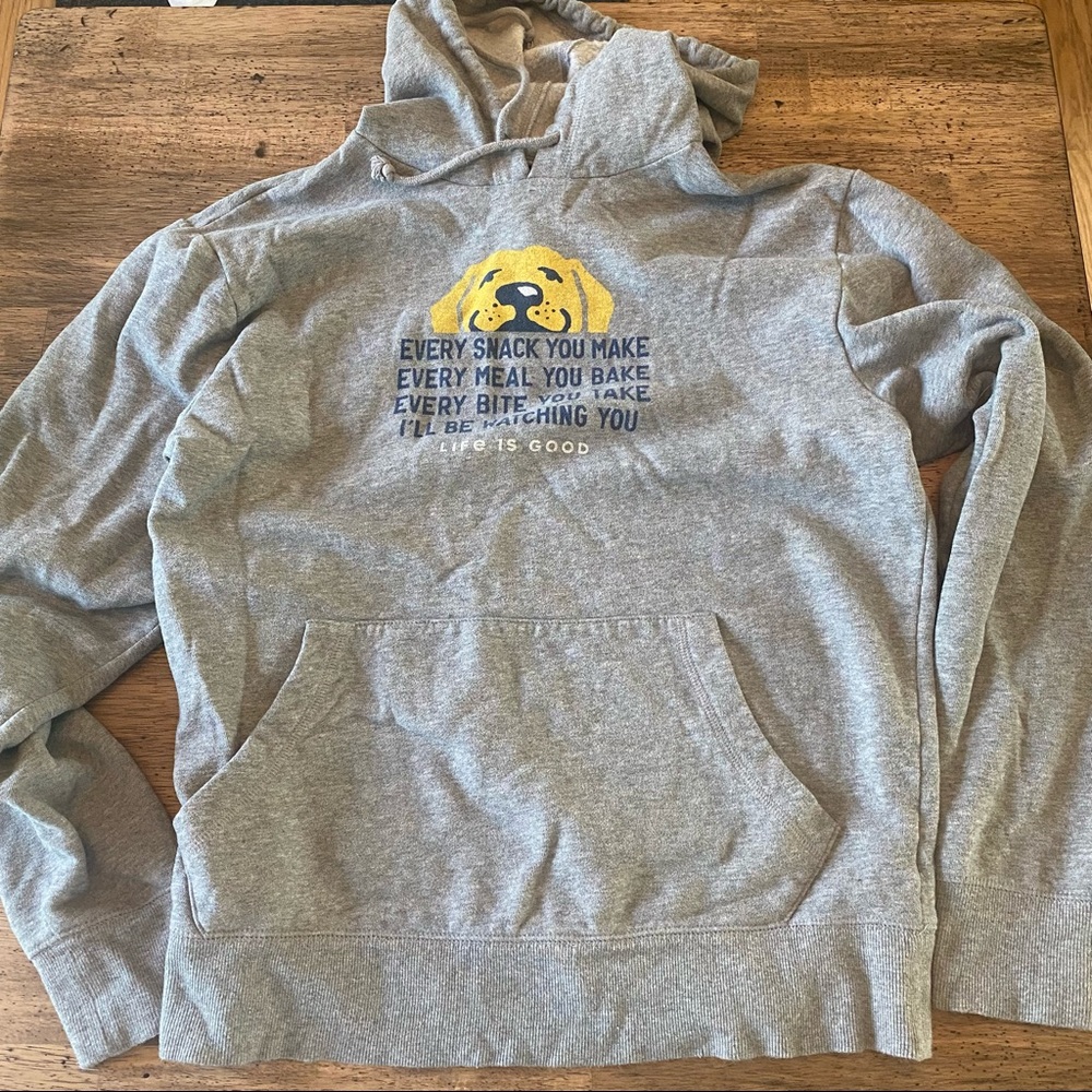life is good dog sweatshirt